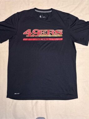 Nike Men’s Black San Francisco 49ers Dri-FIT T‑Shirt Large